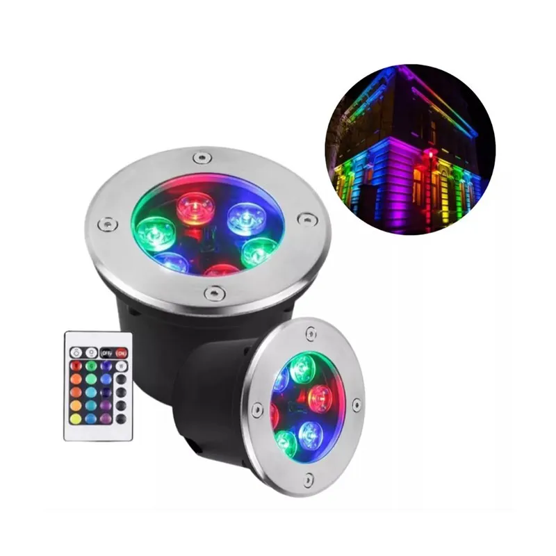 Lámpara de Piso Empotrable Led 6w RGB